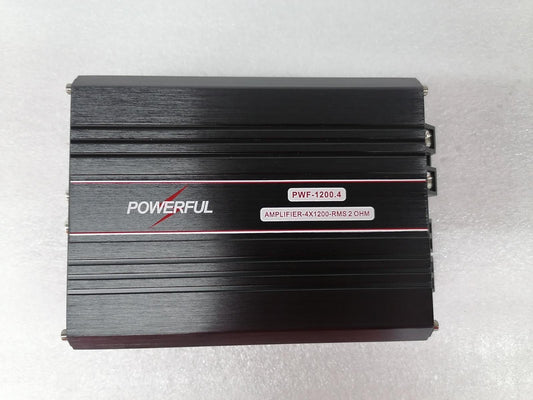 Amplifier Powerful 1,200W RMS 4Channel 2Ohm