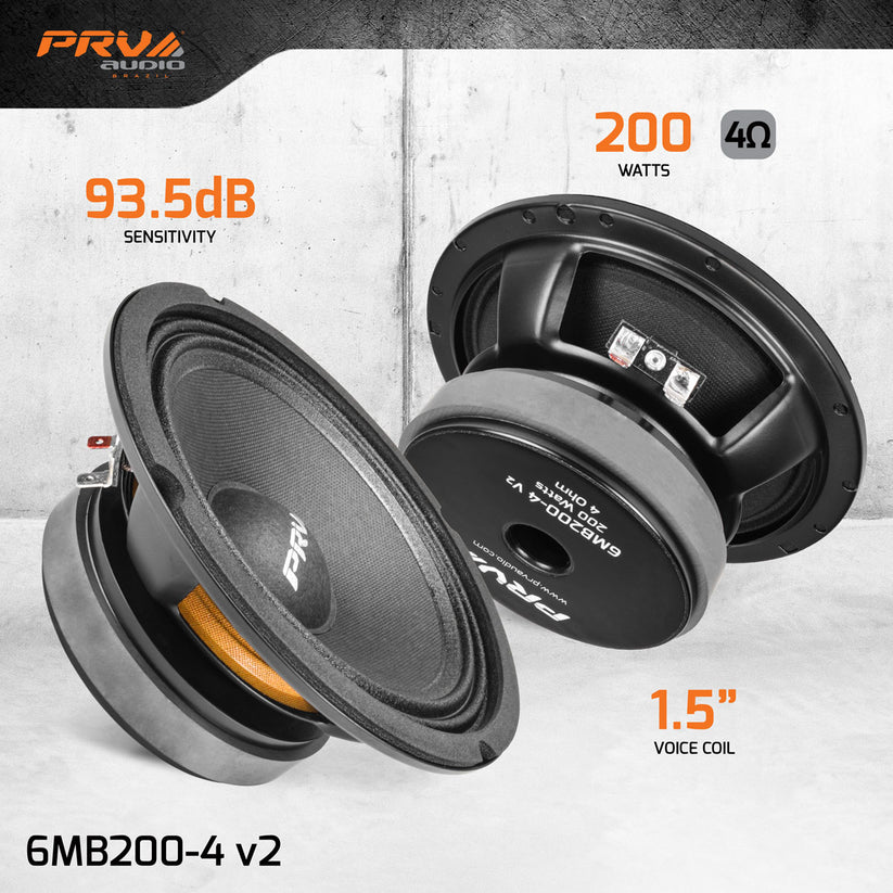PRV 6MB200-4 v2 Midbass 4ohm