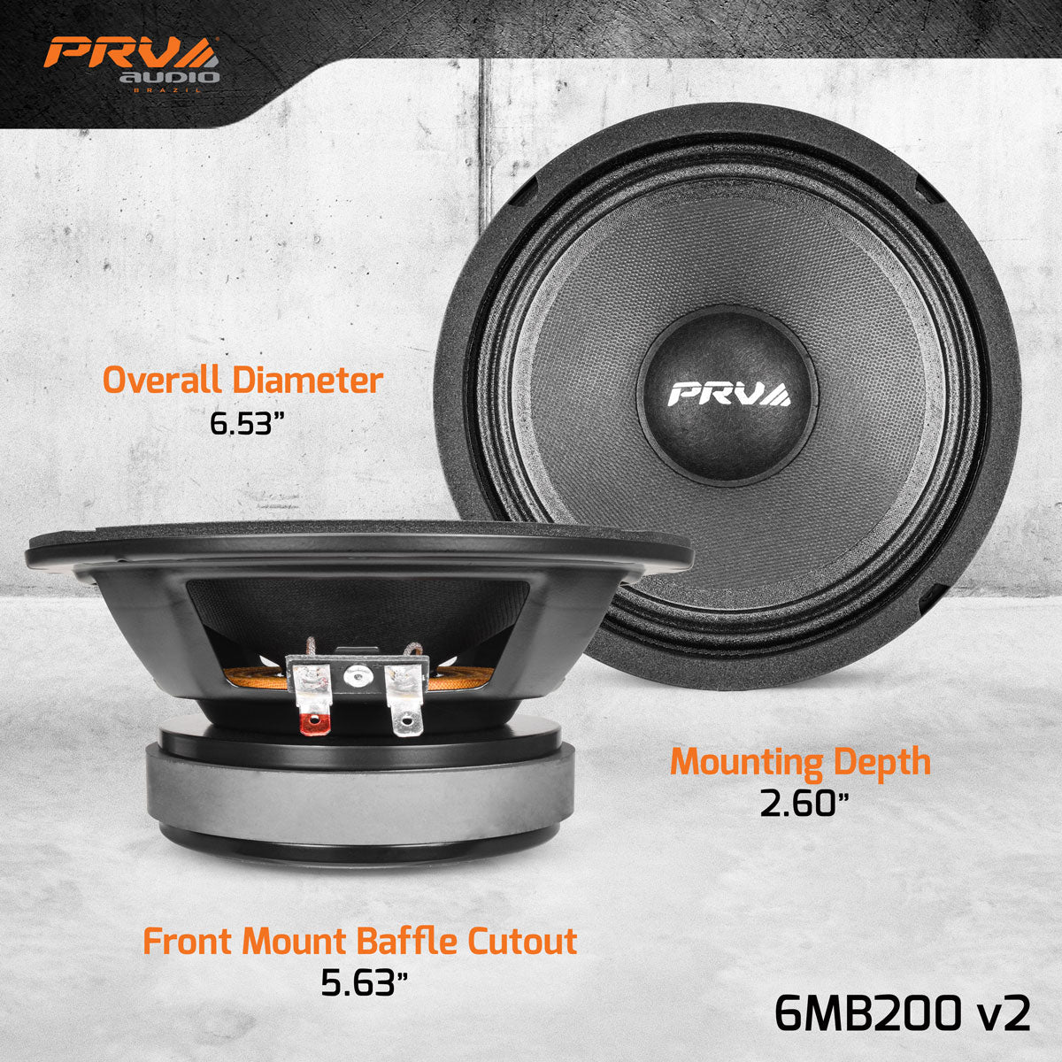 PRV 6MB200 v2 Midbass 8ohm