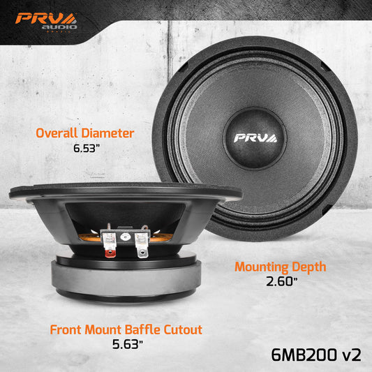 PRV 6MB200 v2 Midbass 8ohm