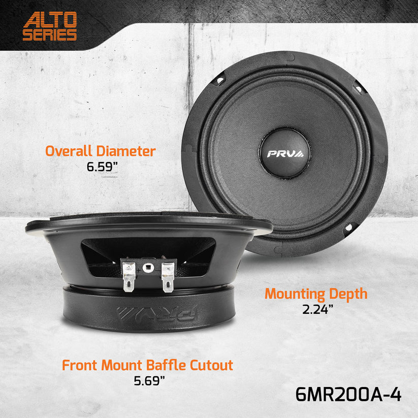 PRV 6MR200A-4 Midrange 4ohm