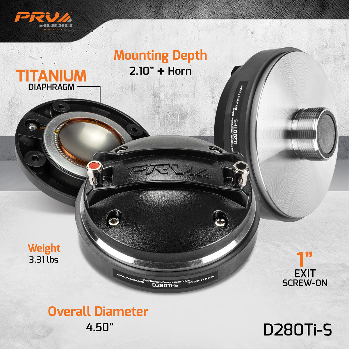 Driver 1” PRV D280Ti-S Driver