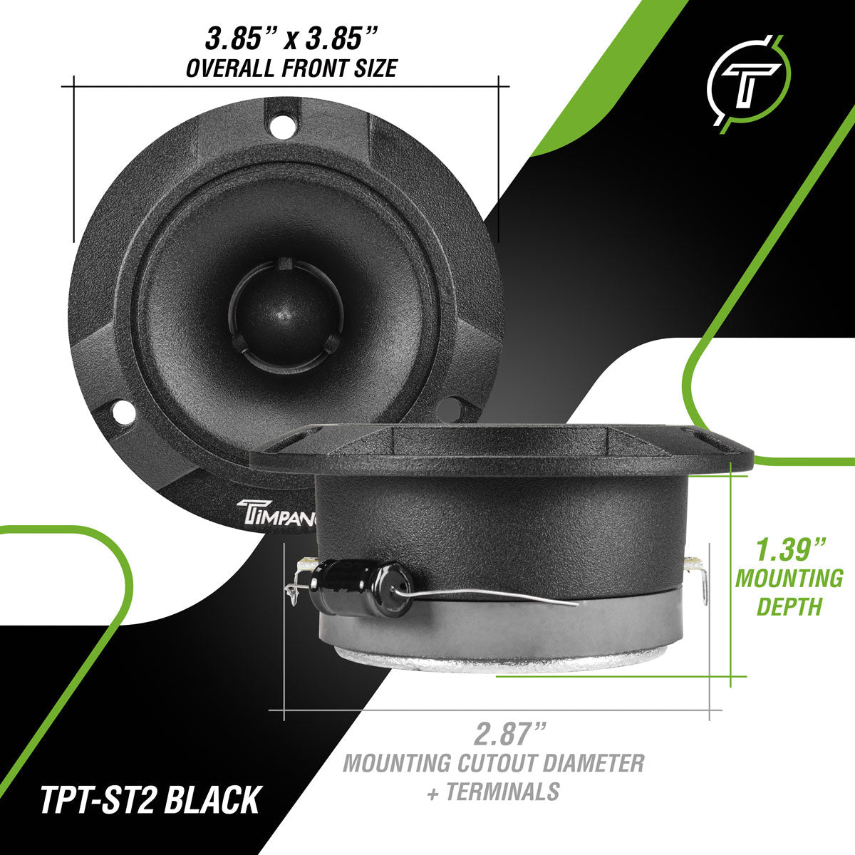 Tweeter TPT-ST2 BLACK Slim 600w