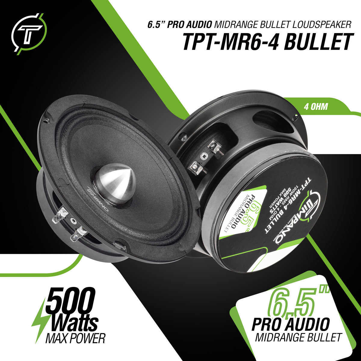 TPT-MR6-4 BULLET Midrange 500w