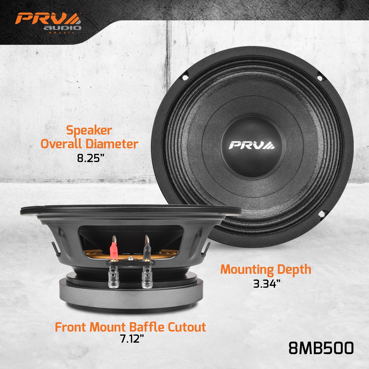 PRV 8MB500 Midbass 8ohm